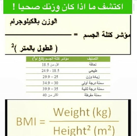 كيف تحسب BMI